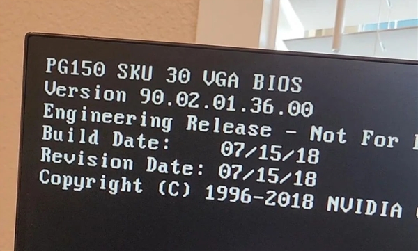 GTX 2080 Ti确实存在!时隔7年原型卡终于现身
