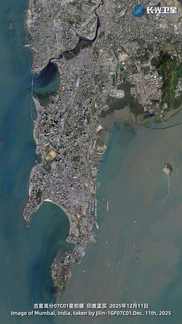 卫星眼中的印度大城市孟买：上海果然不如它！