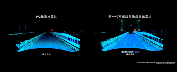 华为量产896线图像级激光雷达：一体双焦 小障碍物清晰可见